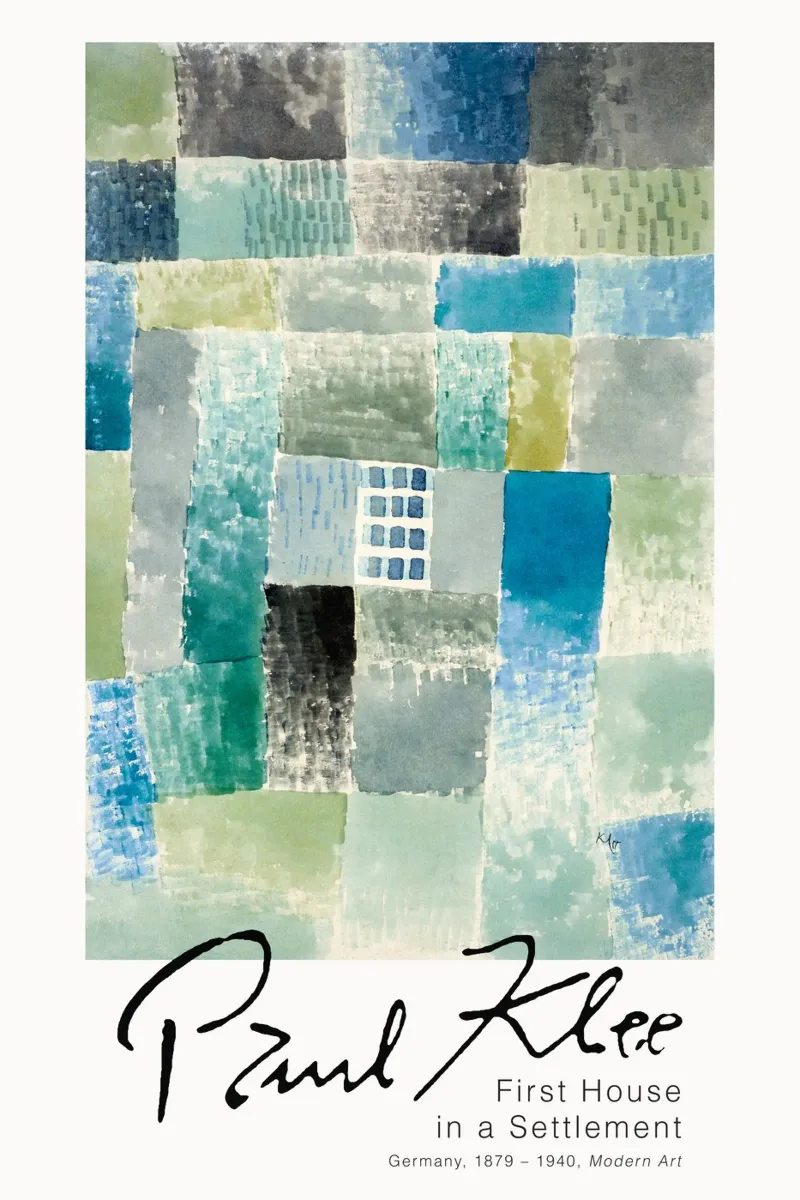 Paul Klee - Prima casa in un insediamento plexiglass da Old Masters