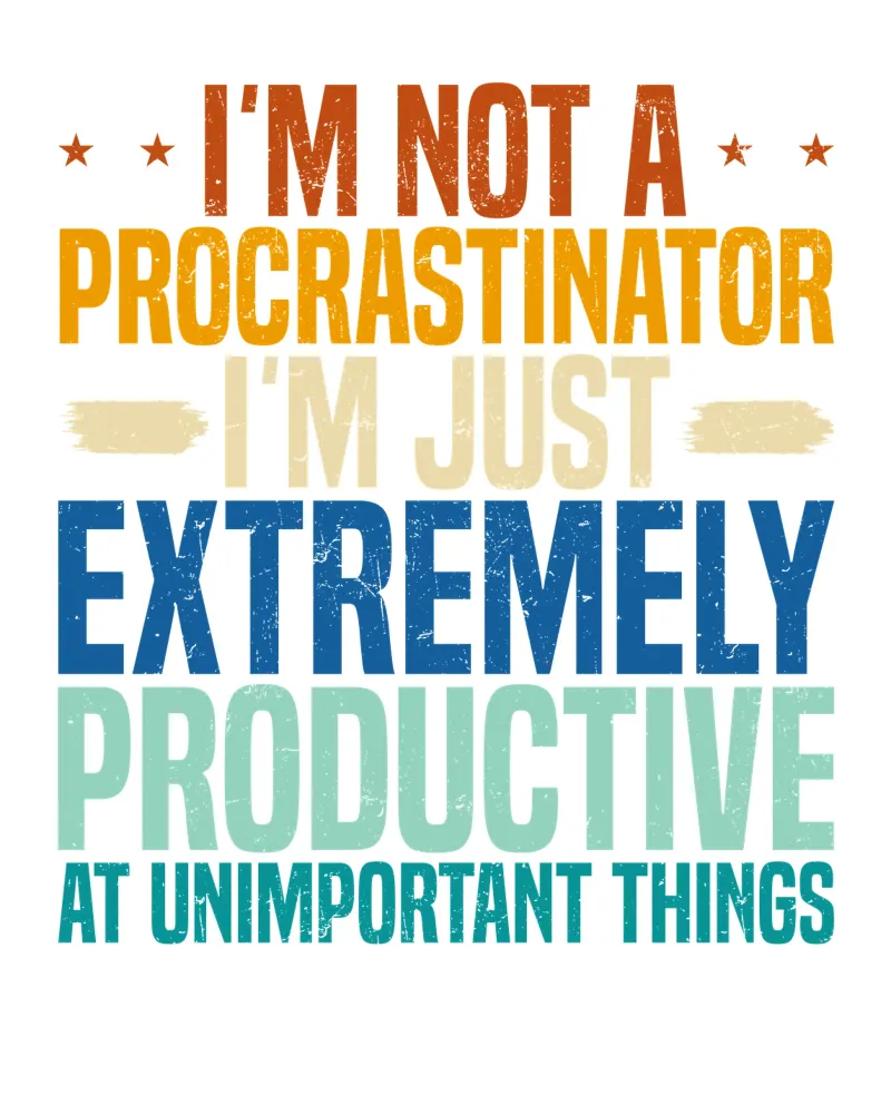 I'M NOT A PROCRASTINATOR, I'M EXTREMELY PRODUCTIVE AT UNIMPO carta hahnemühle da edsonramosart