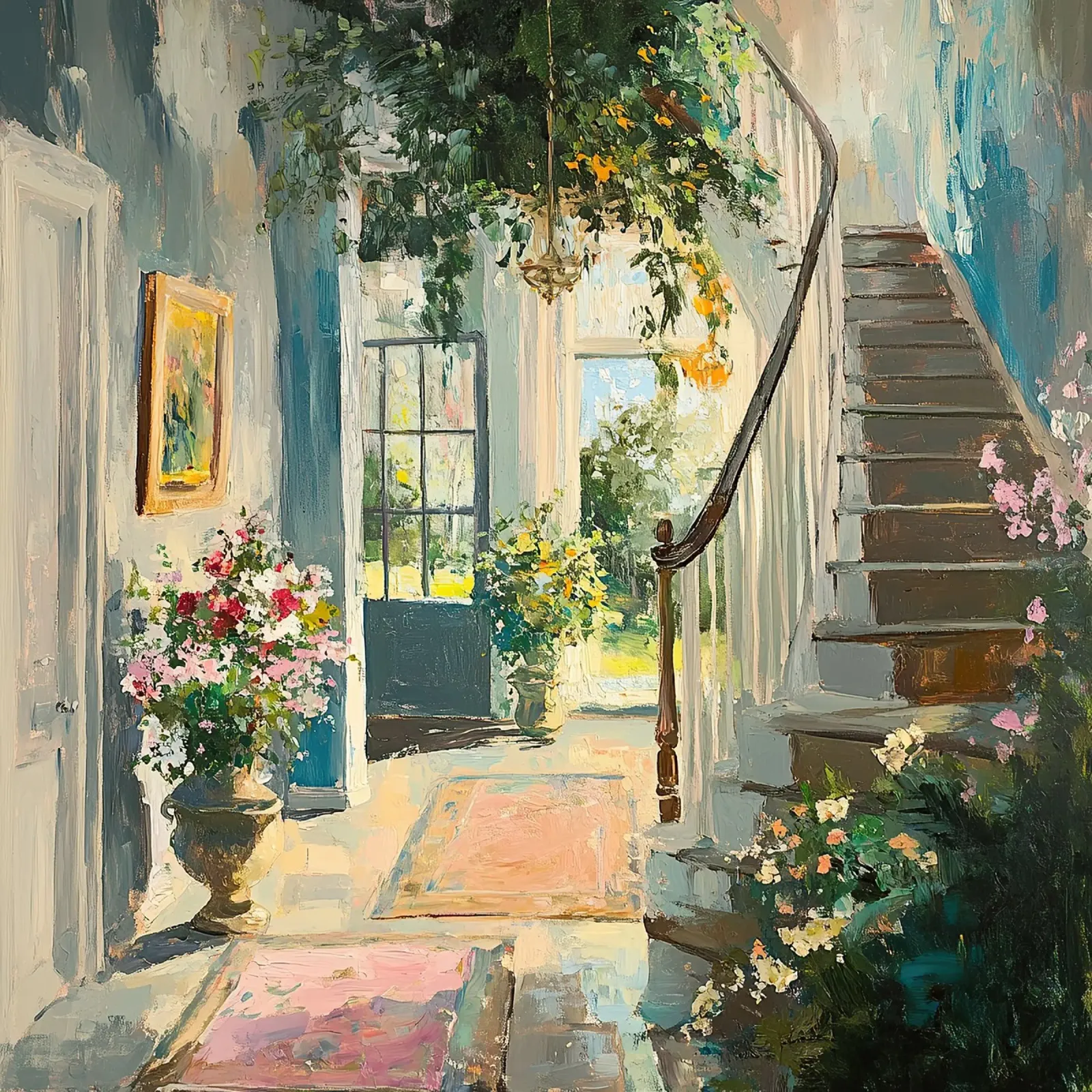 Flower window hahnemühle by Nikis Art Studio