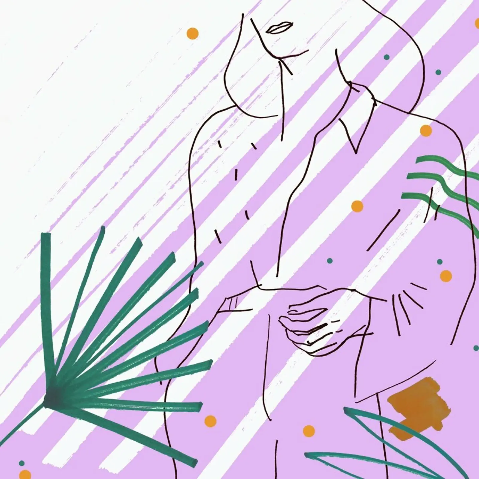 Purple poster con telaio in alluminio da Liga Kitchen