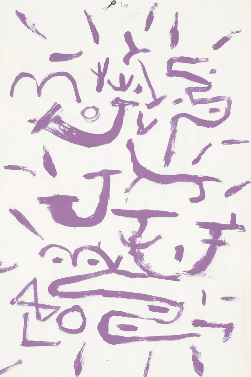 Paul Klee - Alberi e rampicanti pellicola backlit da Old Masters