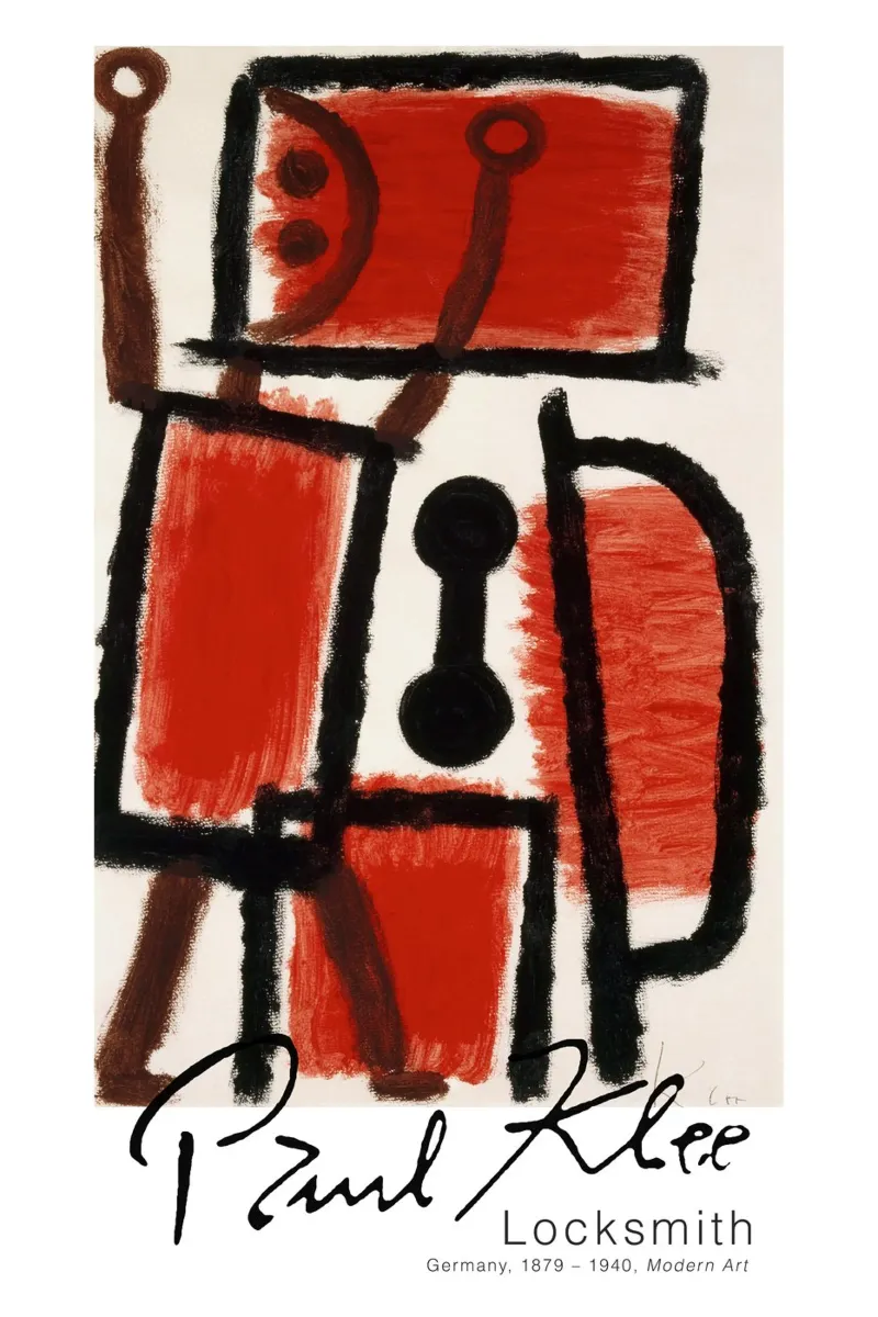 Paul Klee - Fabbro poster con telaio in plastica da Old Masters