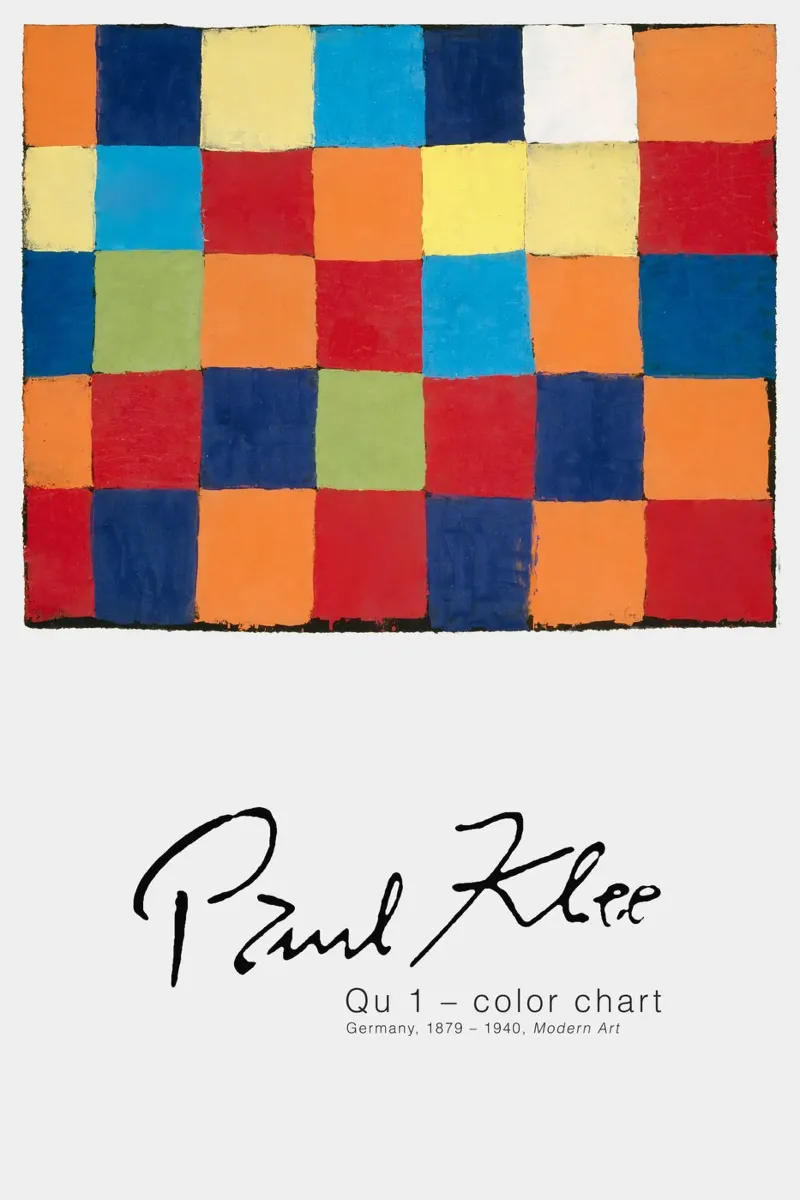 Paul Klee - Tabella dei colori Qu 1 plexiglass da Old Masters