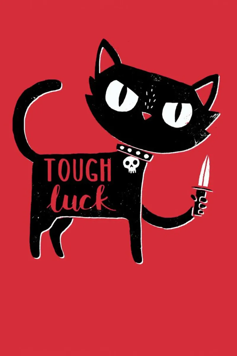 Tough Luck poster con telaio in legno da DinoMike