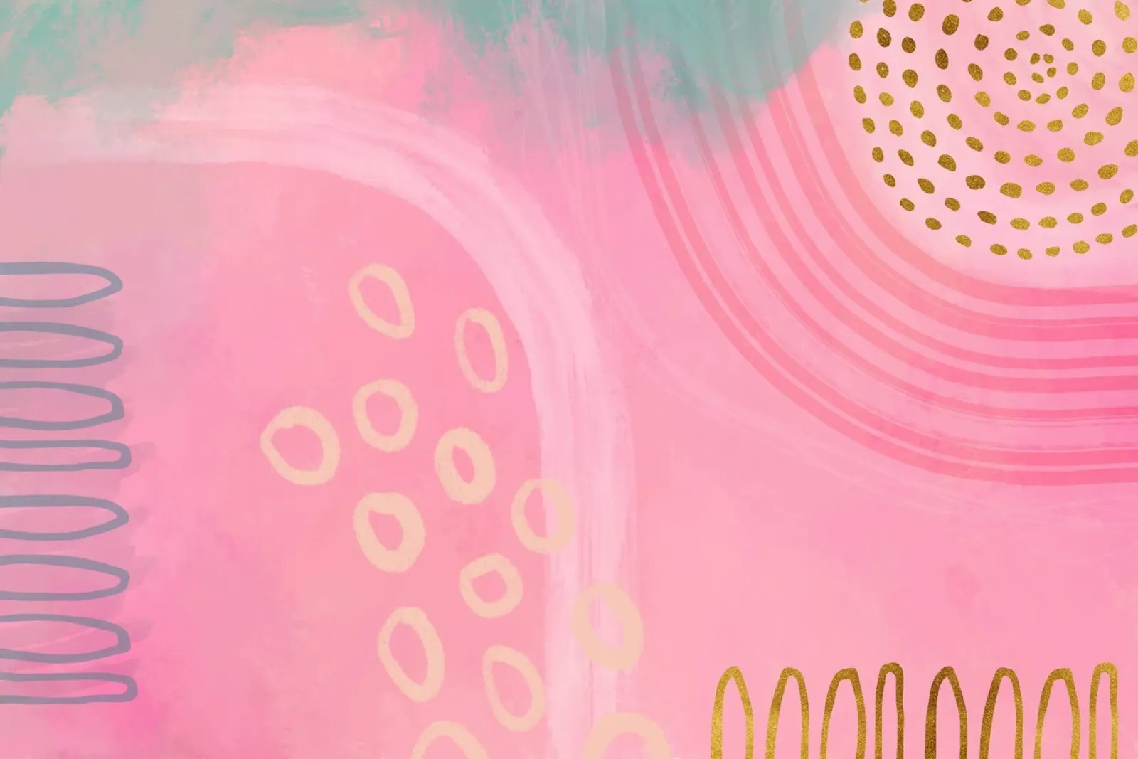 Rosa Boho Vibes Mix stravagante tela da Andrea Haase Modern Home