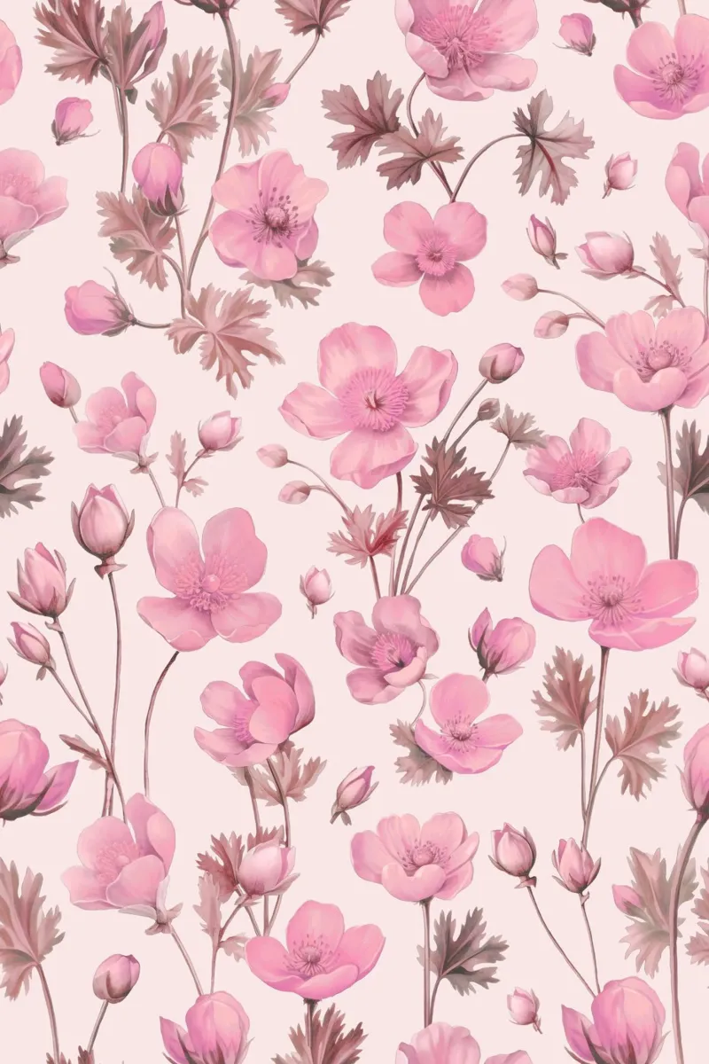 Ranuncolo Ranunculus Buttercup Ditsy Flowers Rosa pellicola backlit da Andrea Haase Floral Passion
