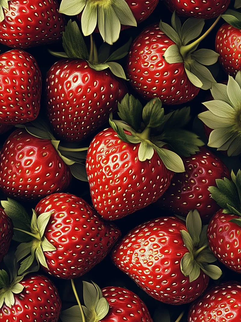 Fragole fresche alluminio dibond da Spice & Style