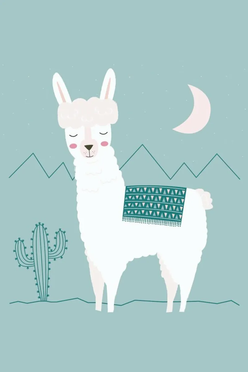 Alpaca In The Mountains pellicola backlit da Karin Bijlsma