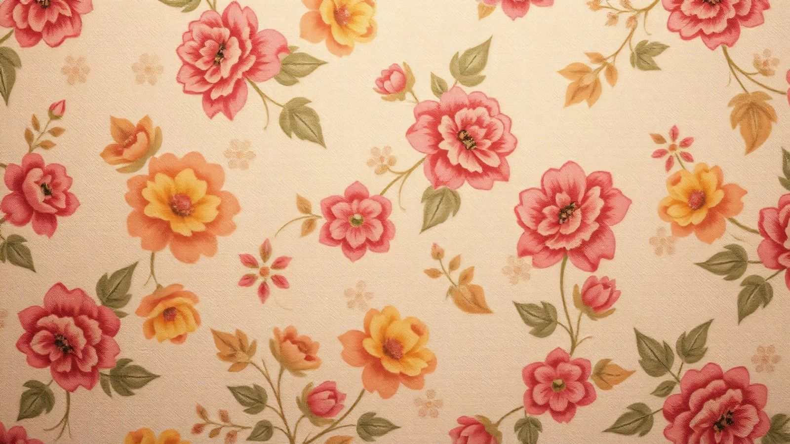 Beautiful floral pattern with vibrant colors on a light back hahnemühle by DesignDoodle