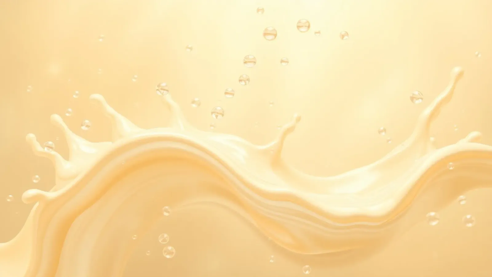 Cremige, flüssige Spritzer erzeugen dynamische, abstrakte Muster Alu-Dibond von DesignDoodle