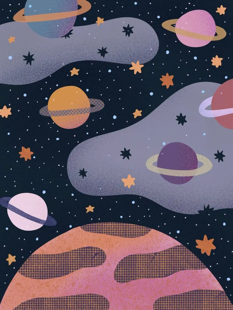 Cosmos #3 carta hahnemühle da Alisa Galitsyna