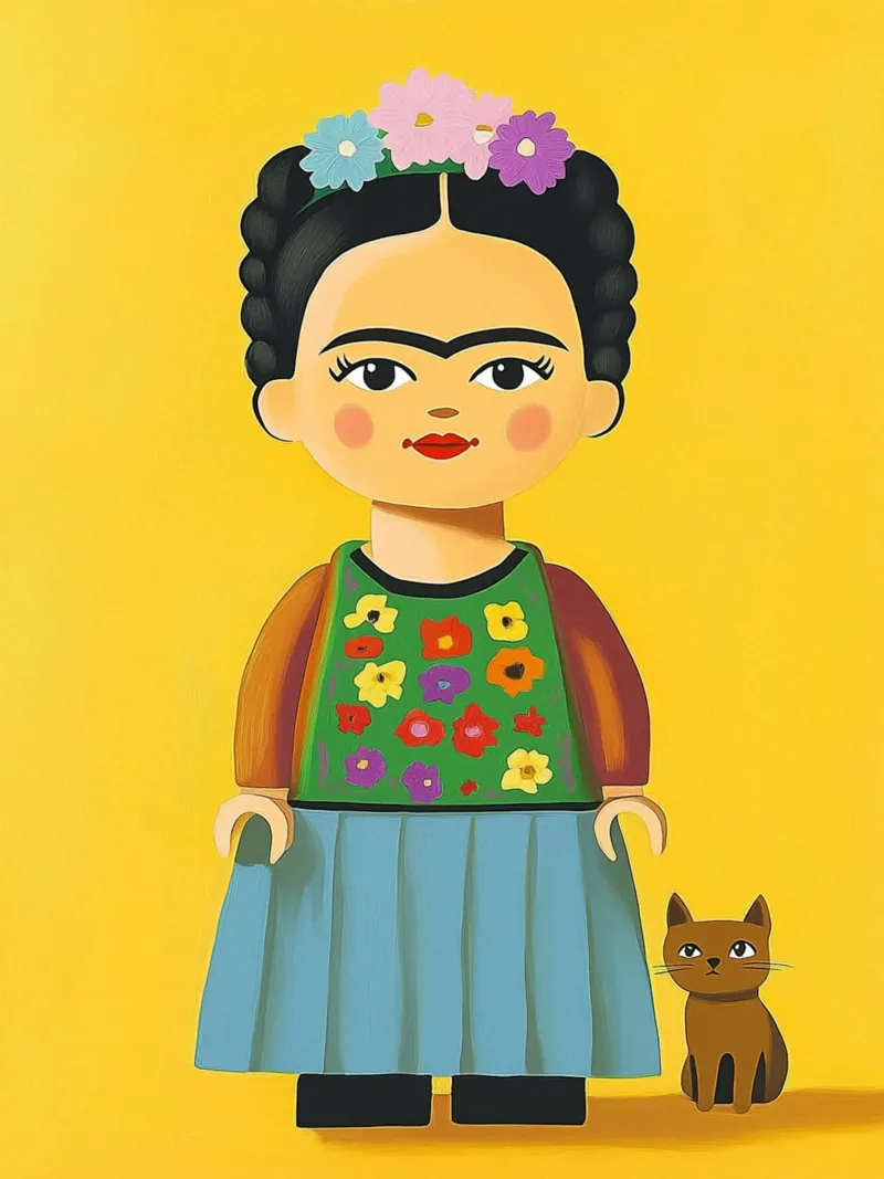 Piccola figura di Frida pellicola backlit da Carinaprint