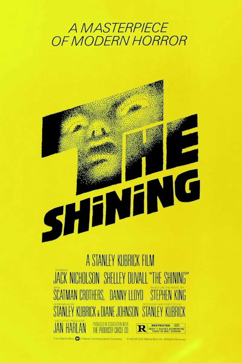 ‘The Shining’ Retro Movie Poster pellicola backlit da Gallery Print and Art Limited