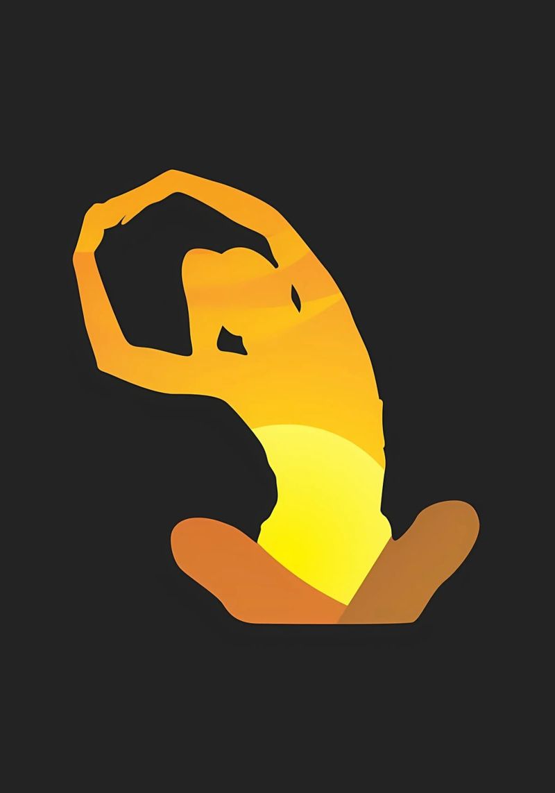 yoga pose18 poster by Yeadon