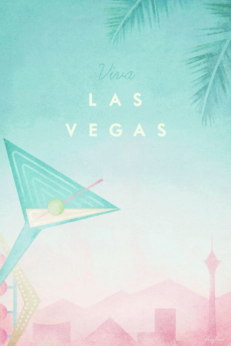 Las Vegas poster by Henry Rivers