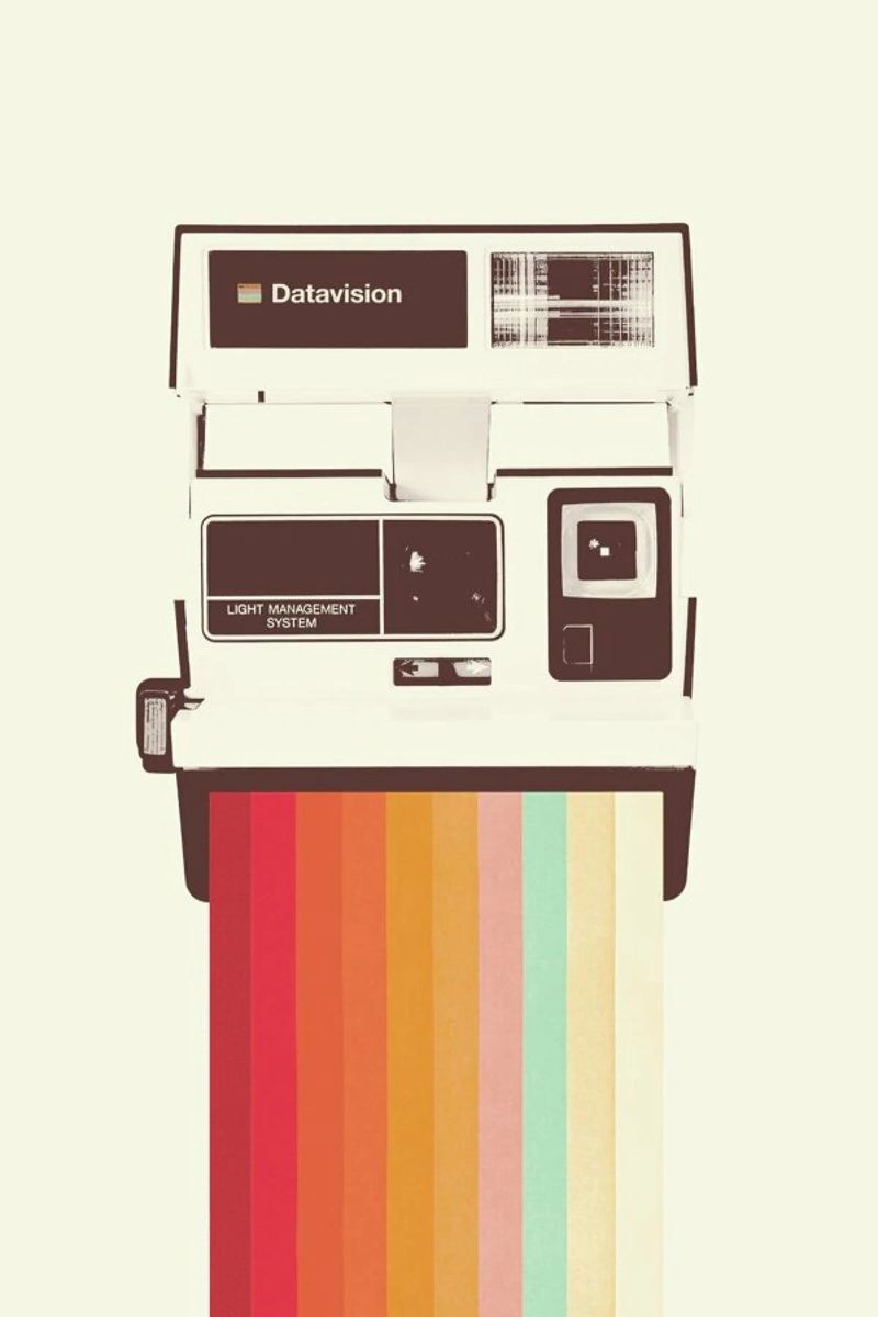 Instant Camera Rainbow pellicola backlit da Florent Bodart