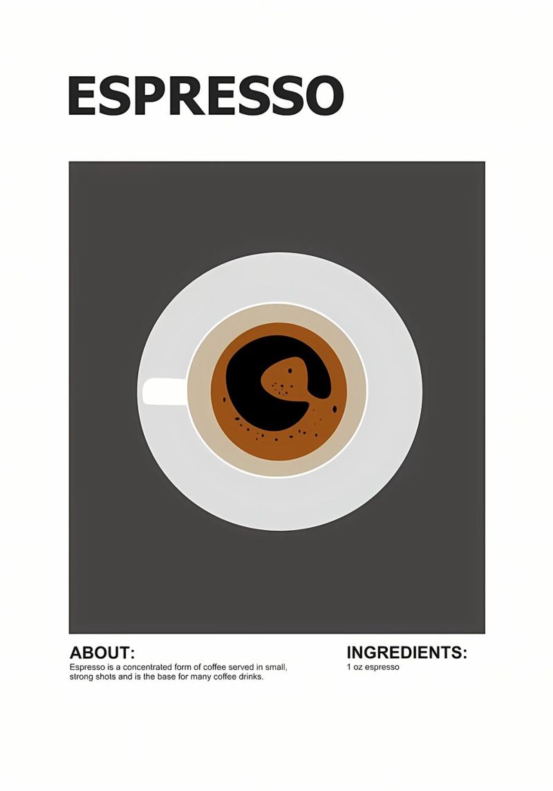 Espresso Poster von Yeadon