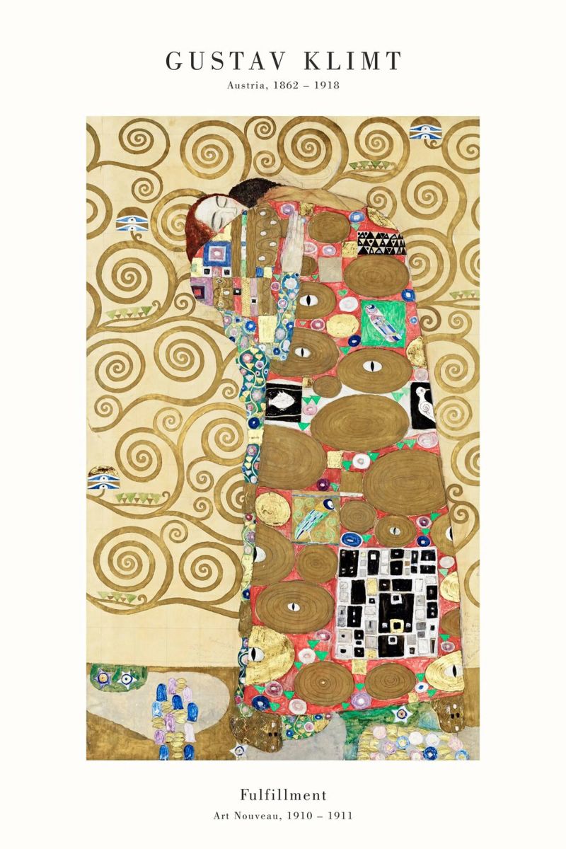 Gustav Klimt - Vollkommenheit Poster von Old Masters