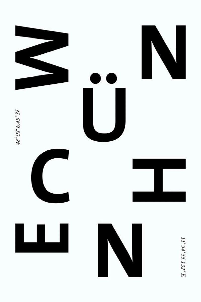 Cities - München plexiglass da typealive