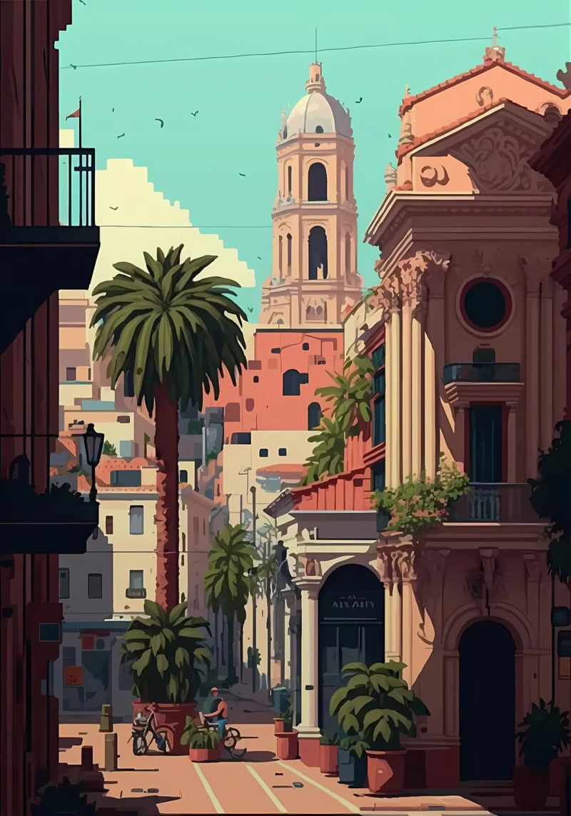 Murcia Pixel Art poster by Bernotas