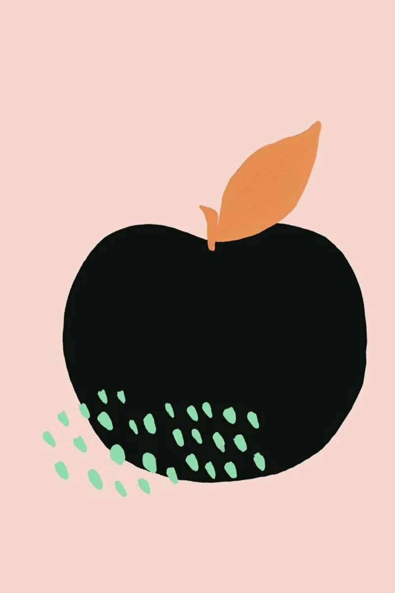 Joyful Fruits - Apple alluminio dibond da Atelier Mave