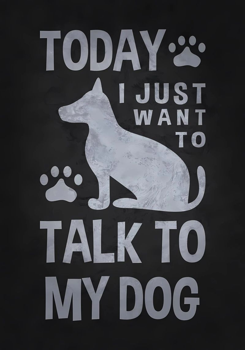 Voglio solo parlare con un cane pellicola backlit da Raegen