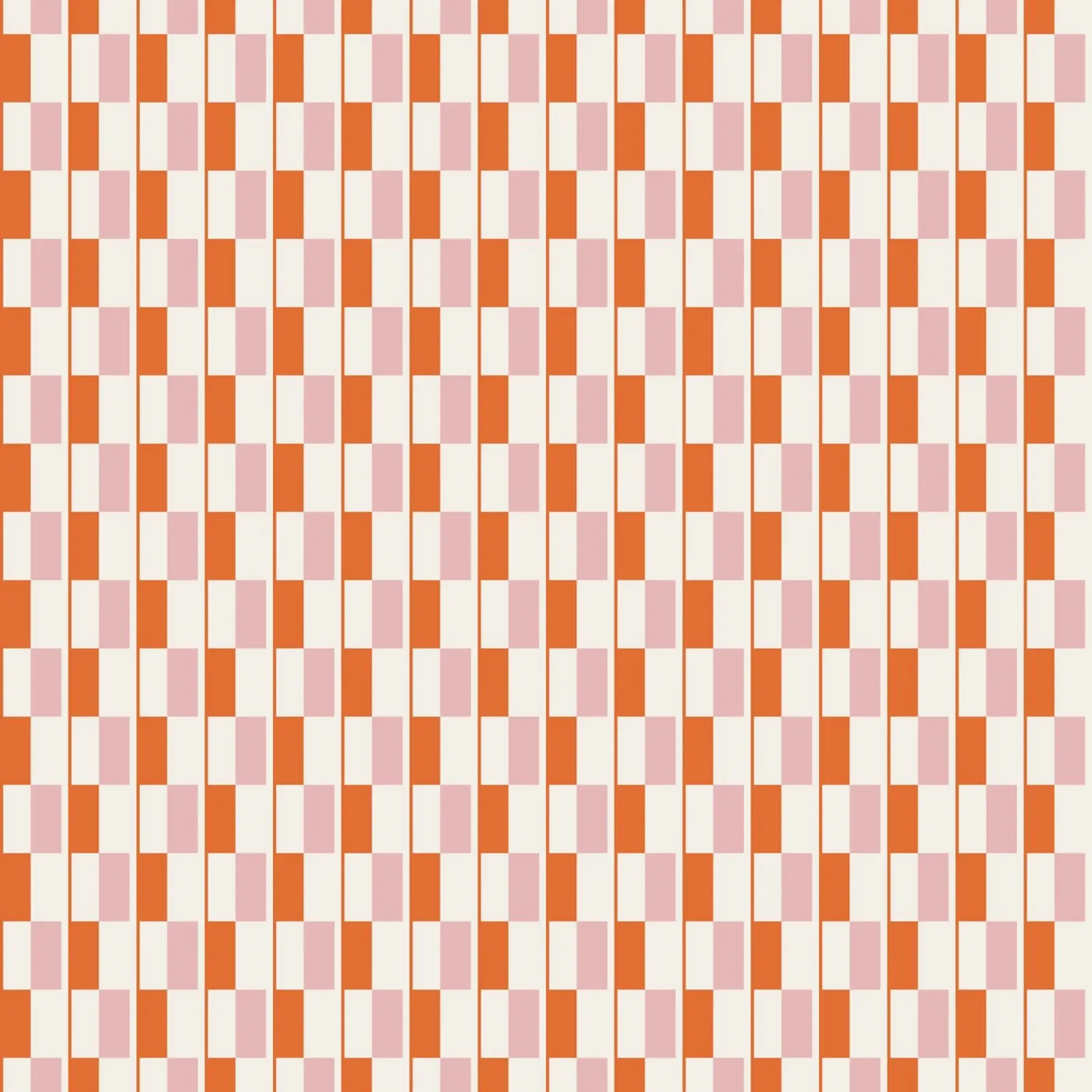 Seamless geometrical pattern in orange and pink hahnemühle by Little Dean
