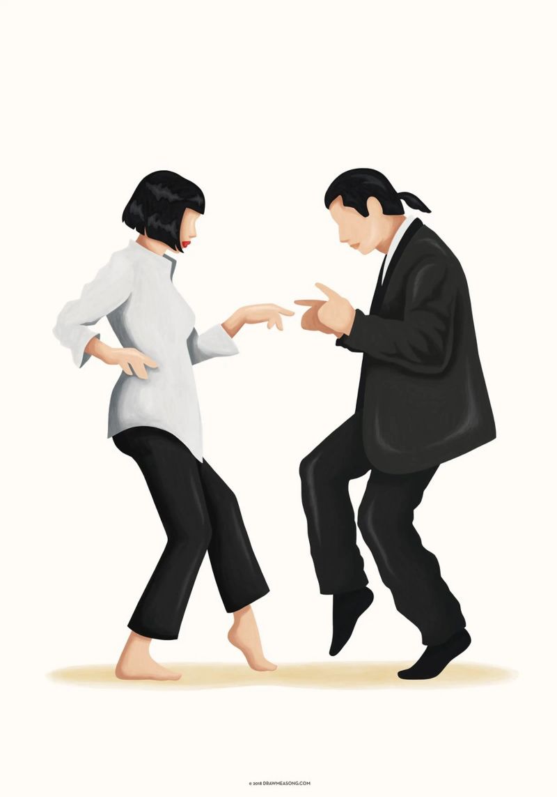 Pulp Fiction alluminio dibond da Nour Tohme