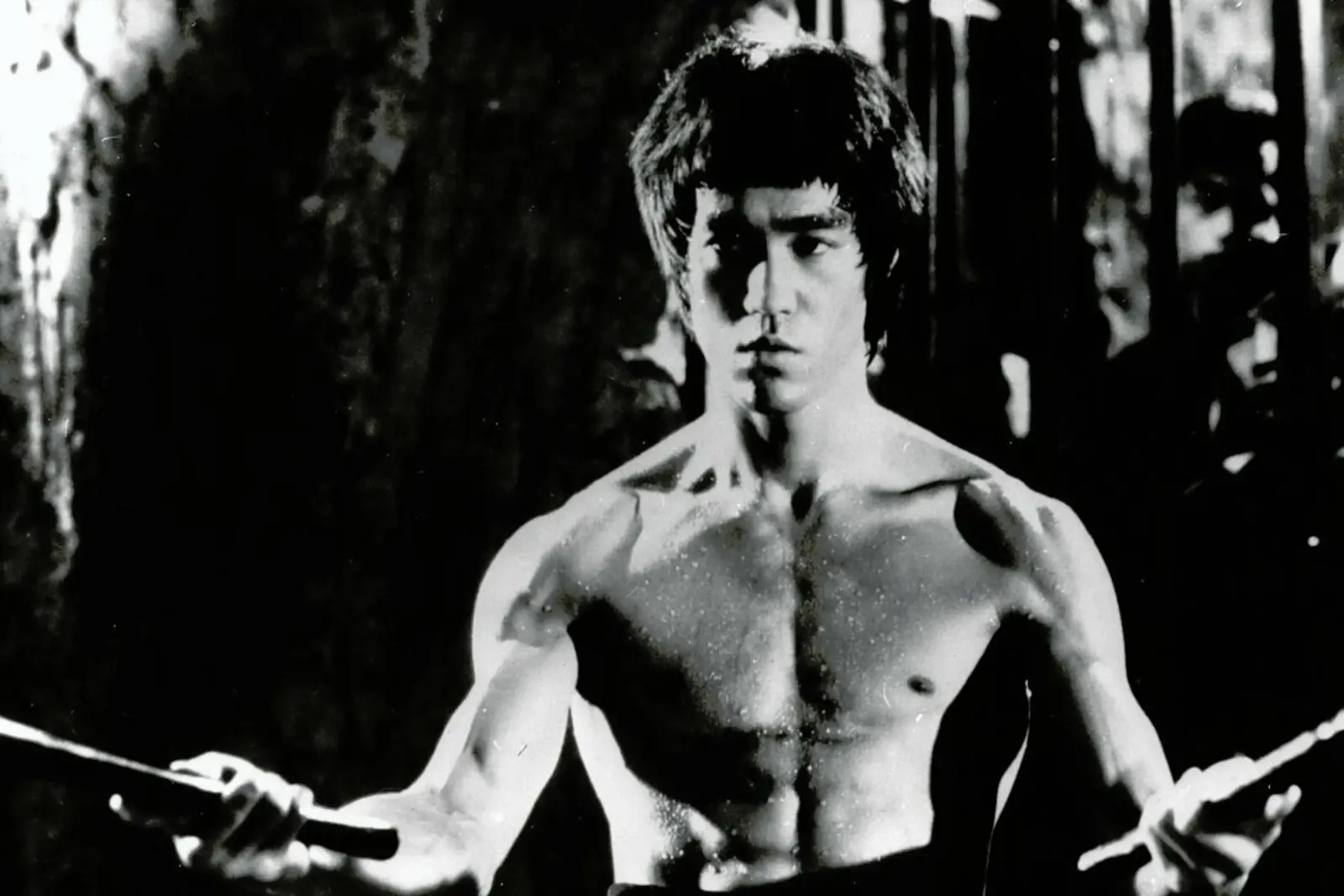 Bruce Lee in 'Enter The Dragon' pellicola backlit da Gallery Print and Art Limited