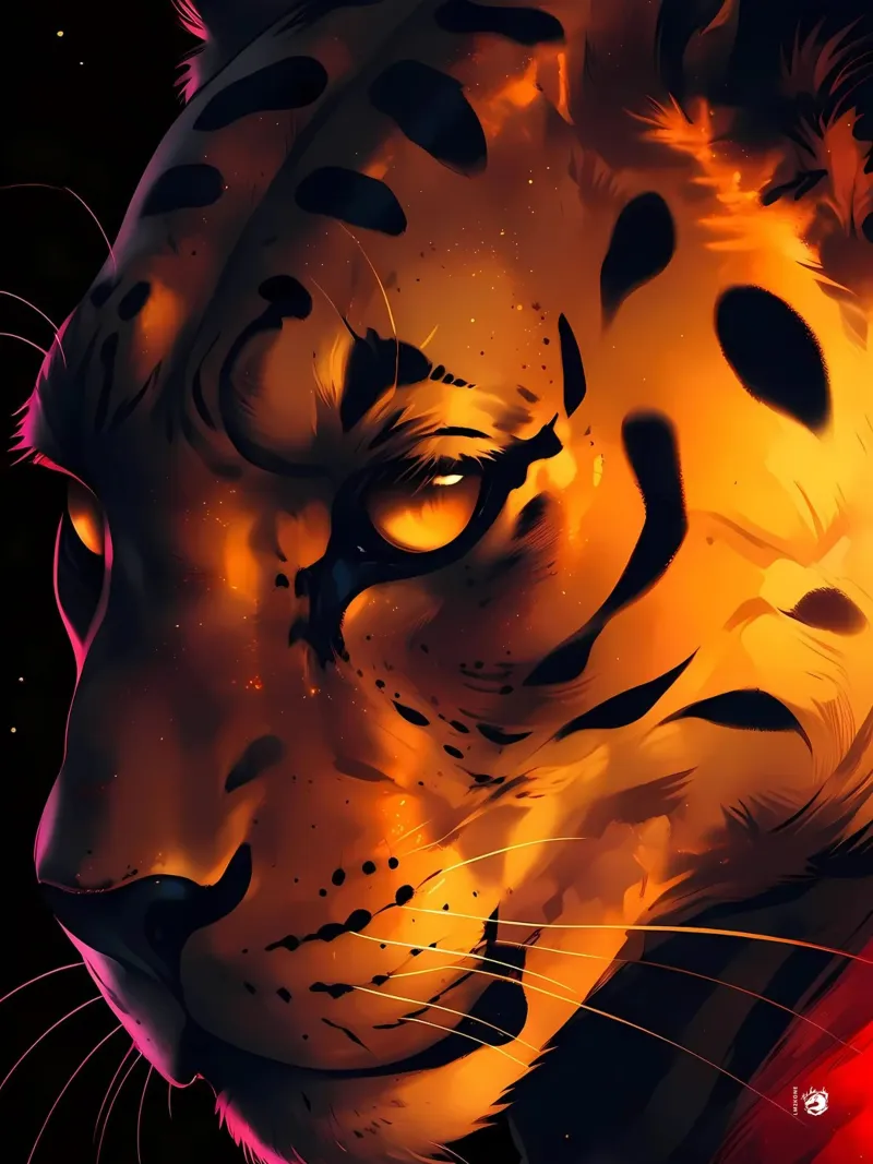 Epischer Dunkelpanther Poster von LM2KONE