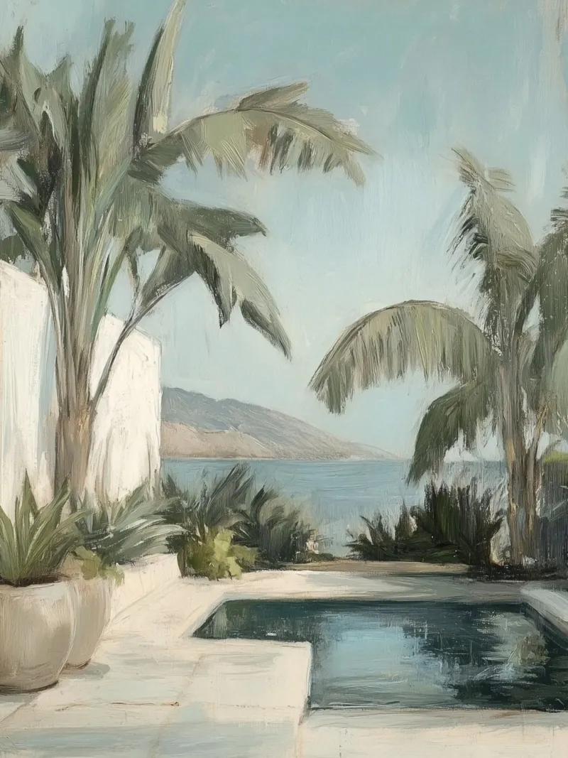 Terrazza della piscina a sud alluminio dibond da Carinaprint