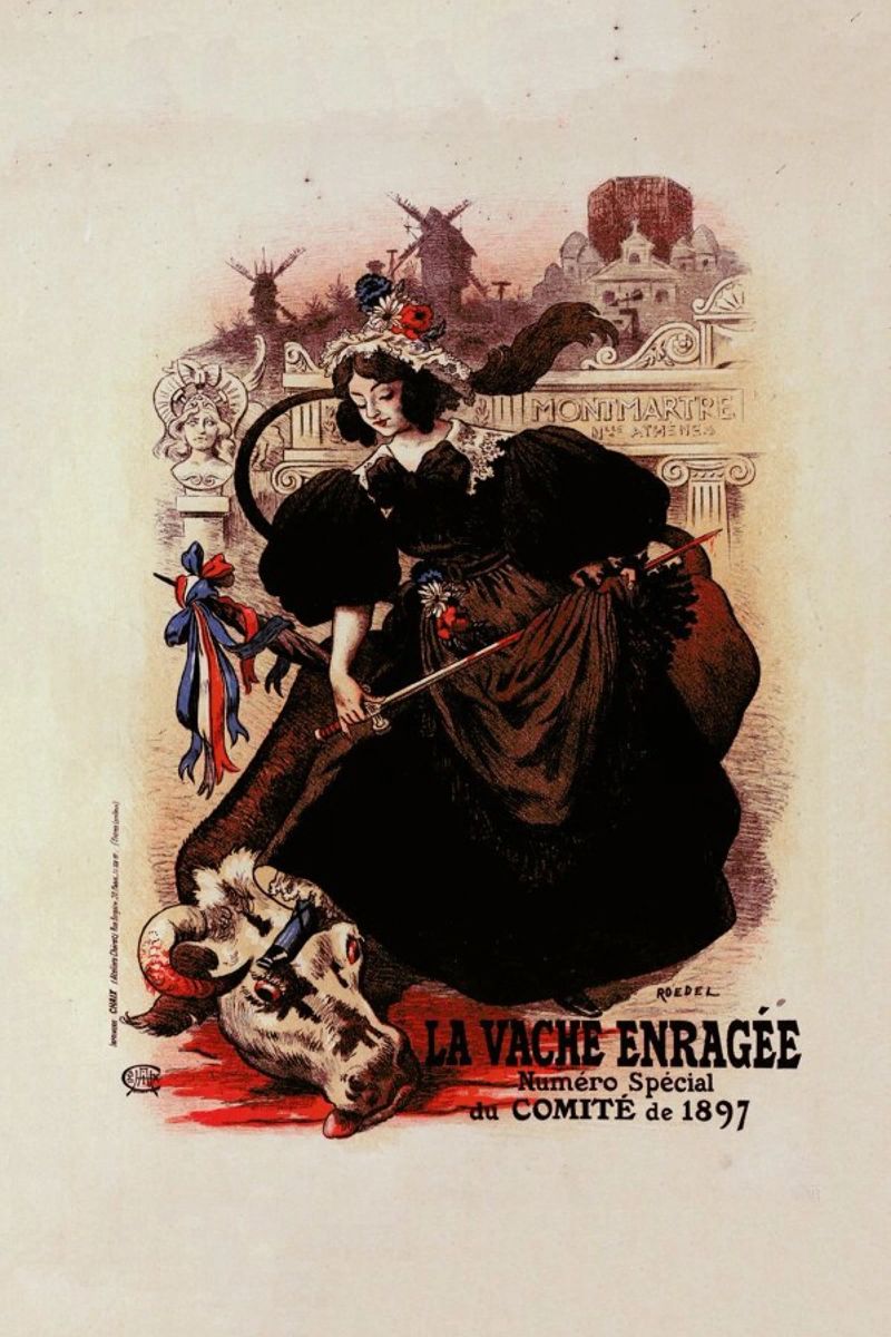 Poster for Vache enragée - Roedel Poster von Artokoloro Quint Lox Ltd