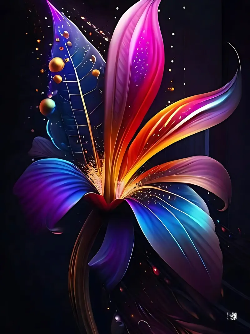 Fiori Nebula pellicola backlit da LM2KONE