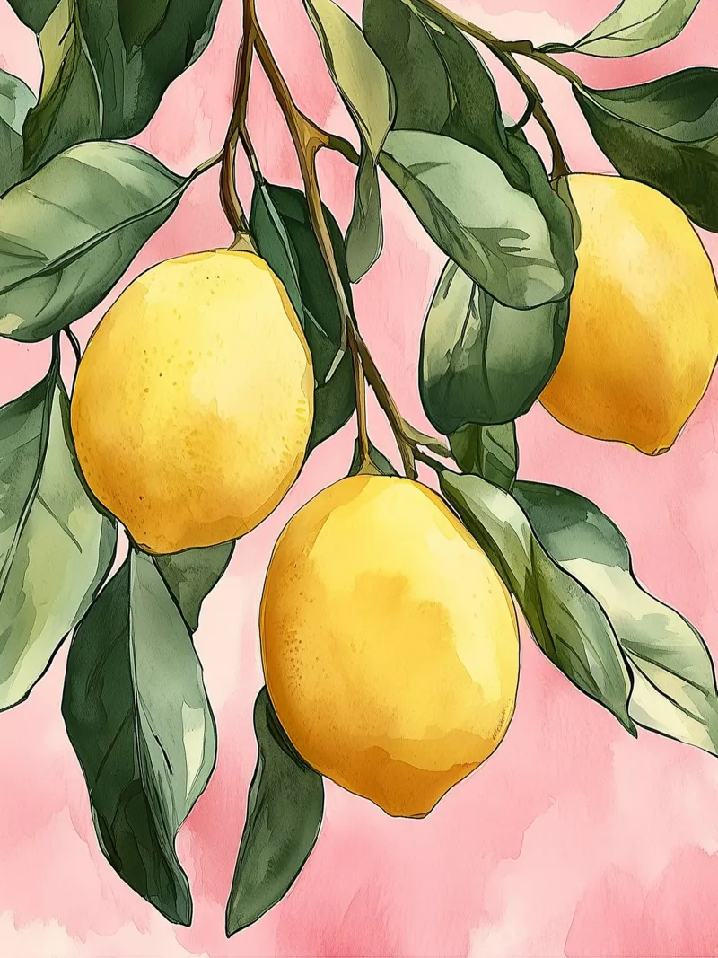 Limoni in acquerello carta hahnemühle da Spice & Style