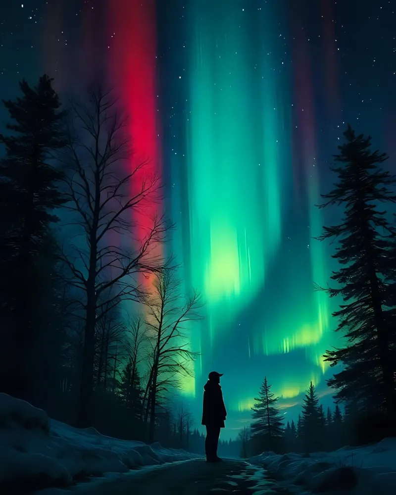 Aurora boreal_2 hahnemühle de Fantasie & Mystikwelten by LK