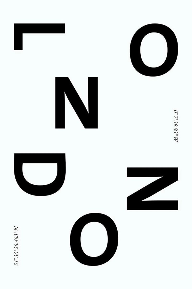 Cities - London Poster von typealive