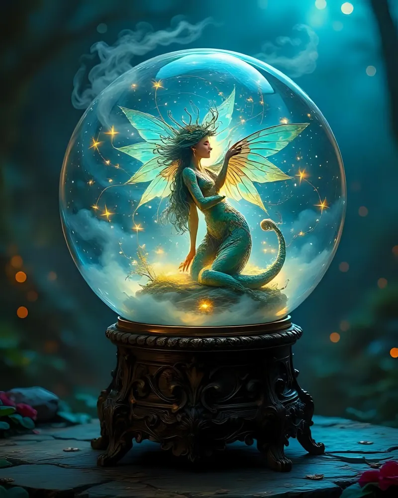 Sfera di cristallo_3 pellicola backlit da Fantasie & Mystikwelten by LK