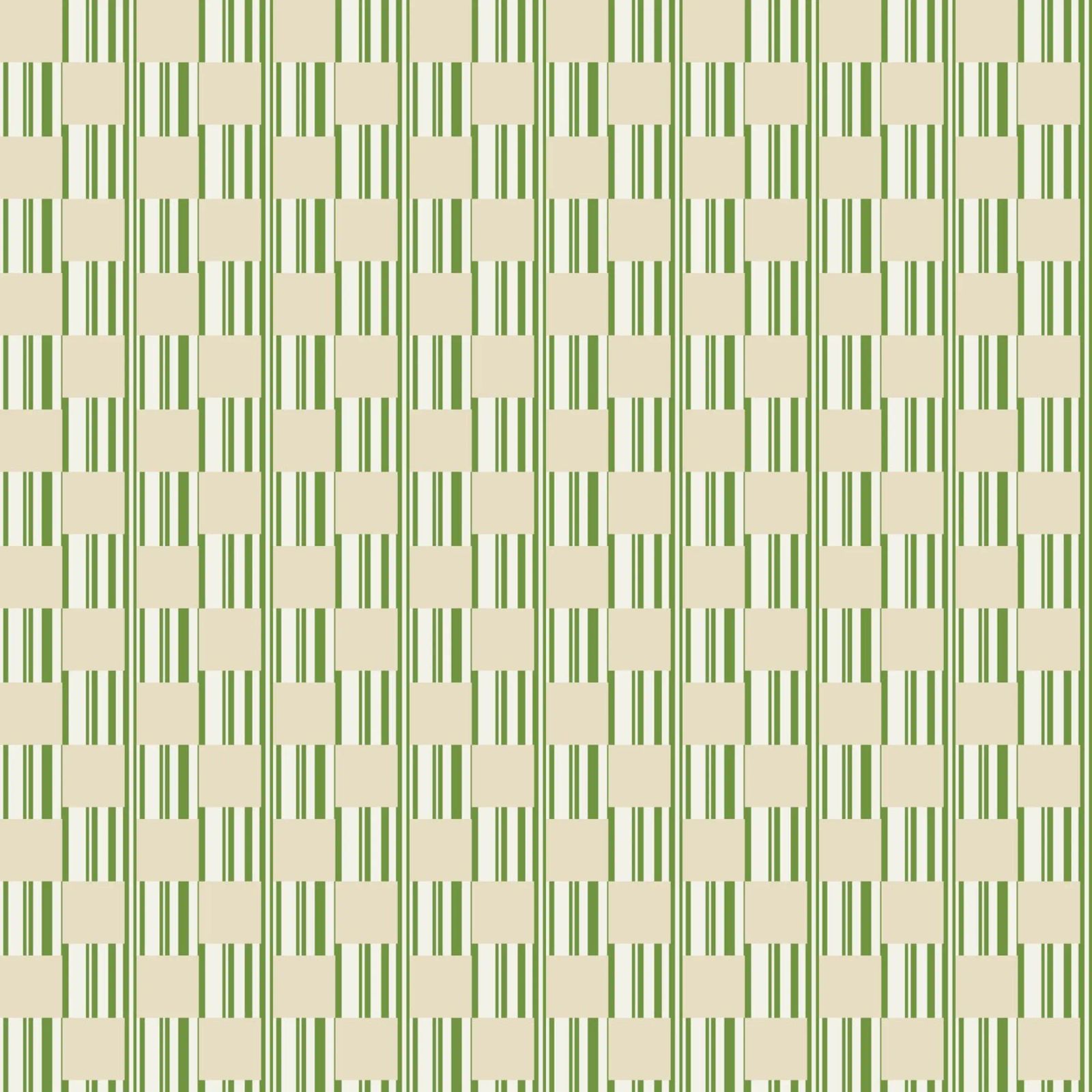 Quadri e righe in verde e beige pellicola backlit da Little Dean