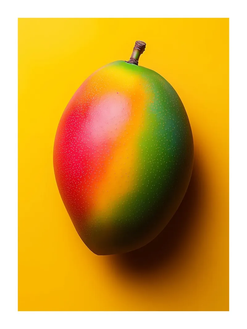 Mango dai colori vivaci poster con telaio in plastica da Spice & Style