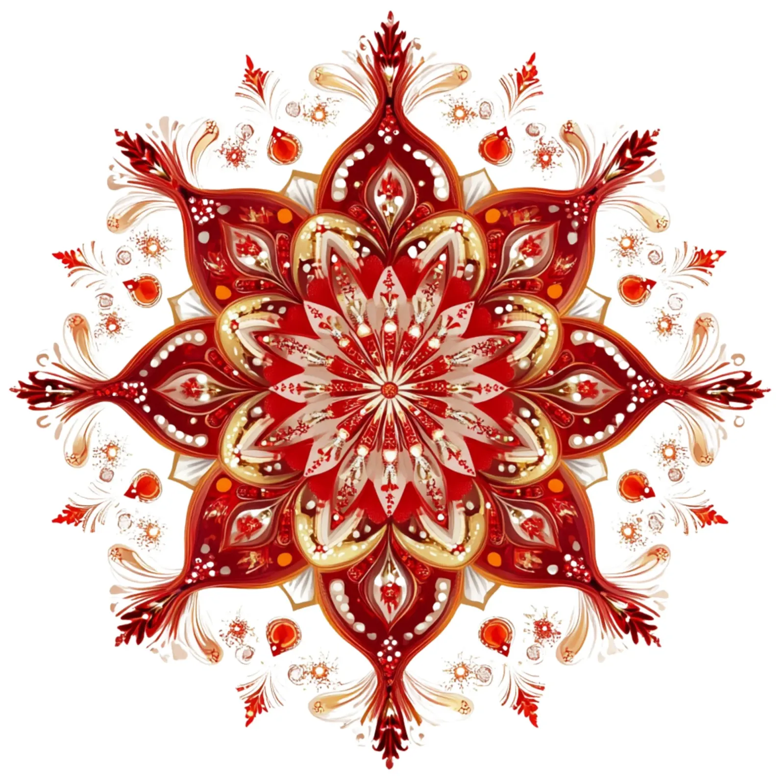 Weihnachts-Mandala Forex-Platte von Spiritual Touch