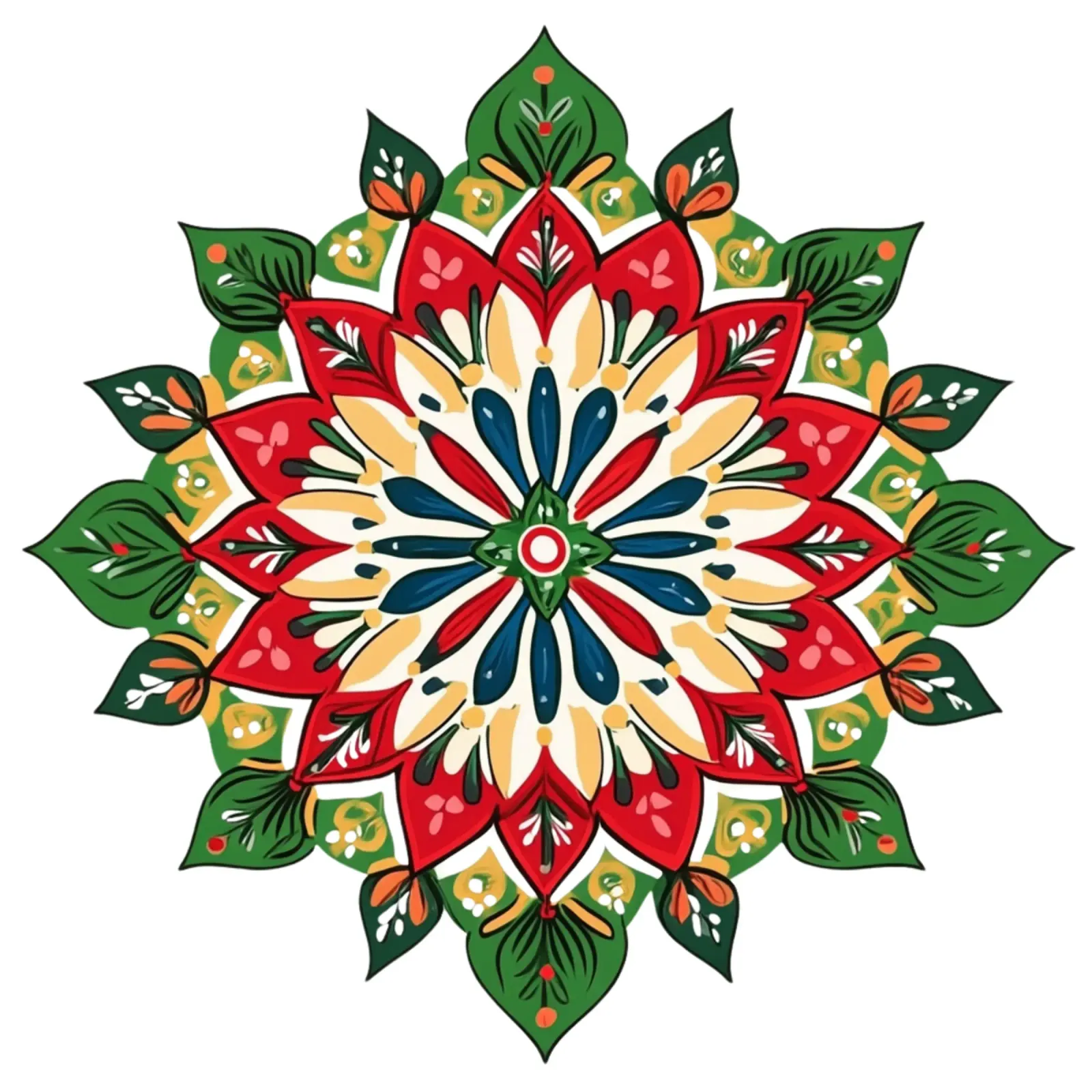 Christmas Mandala hahnemühle by Spiritual Touch