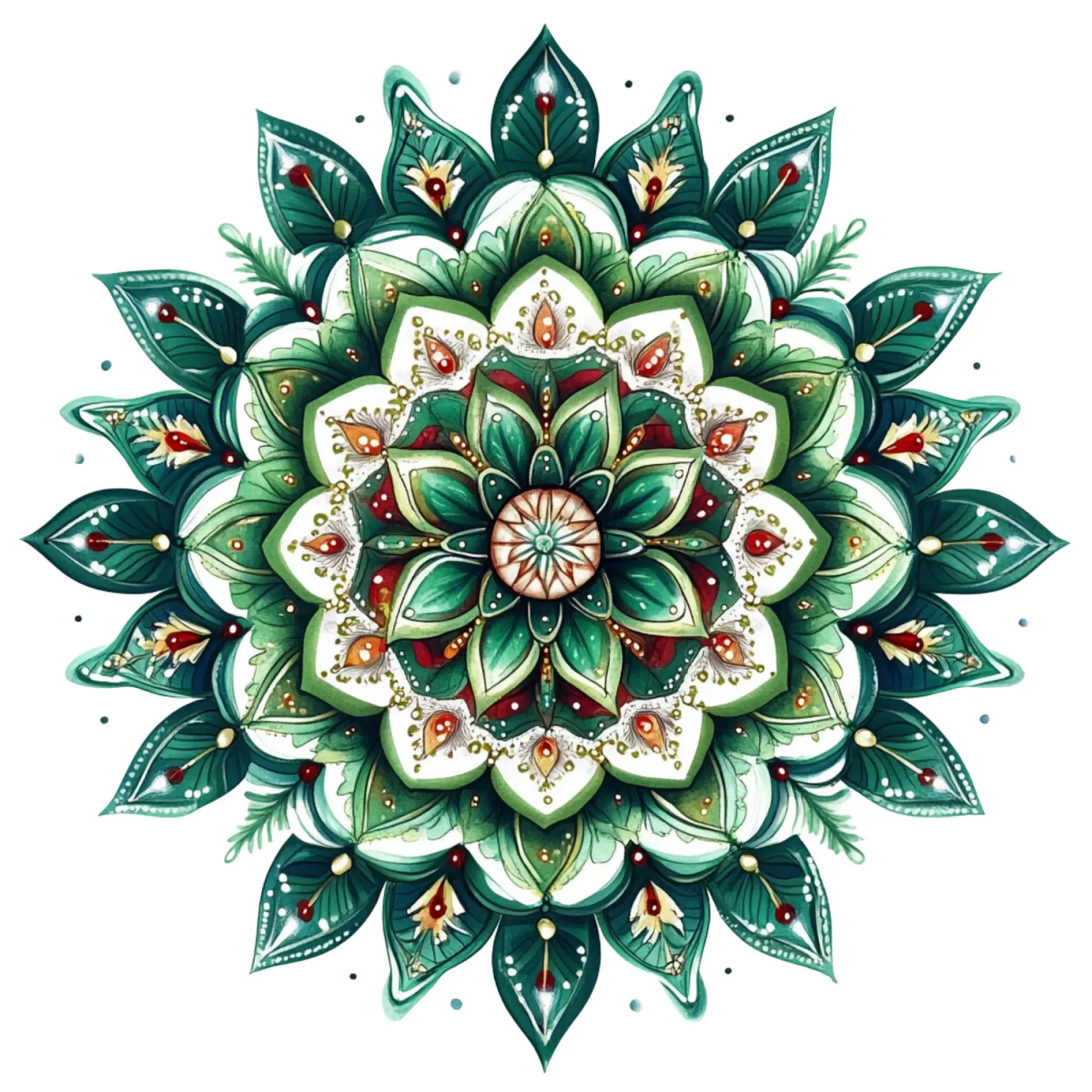 Mandala di Natale pellicola backlit da Spiritual Touch