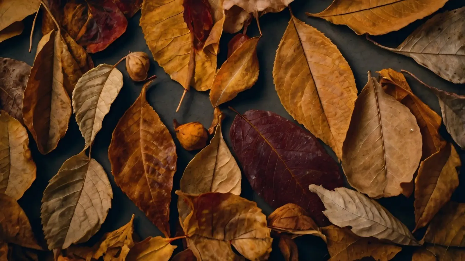cozy autumn leaves spread create a vibrant seasonal display poster by DesignDoodle