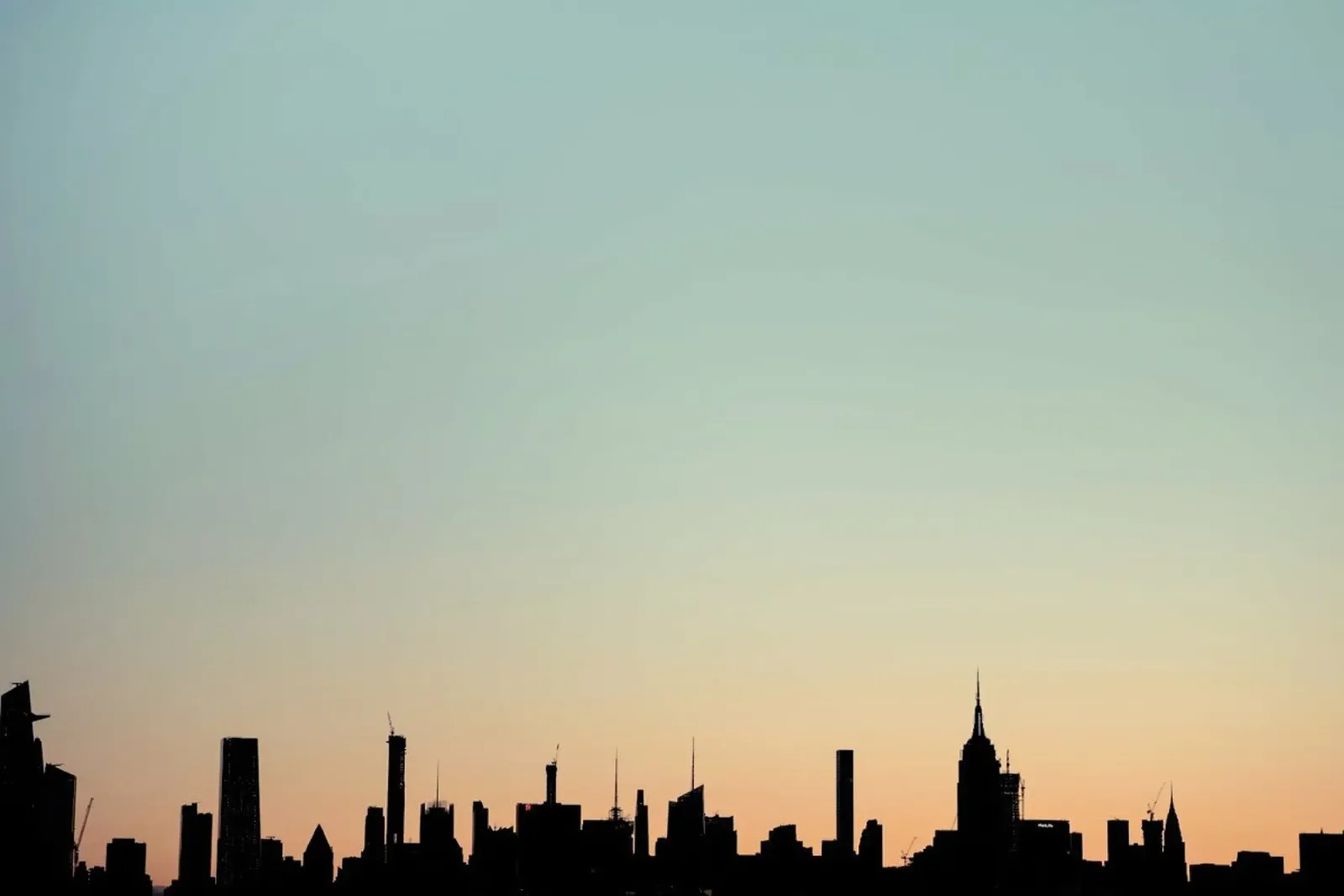 Skyline Silhouette poster con telaio in plastica da Cordula Schaefer