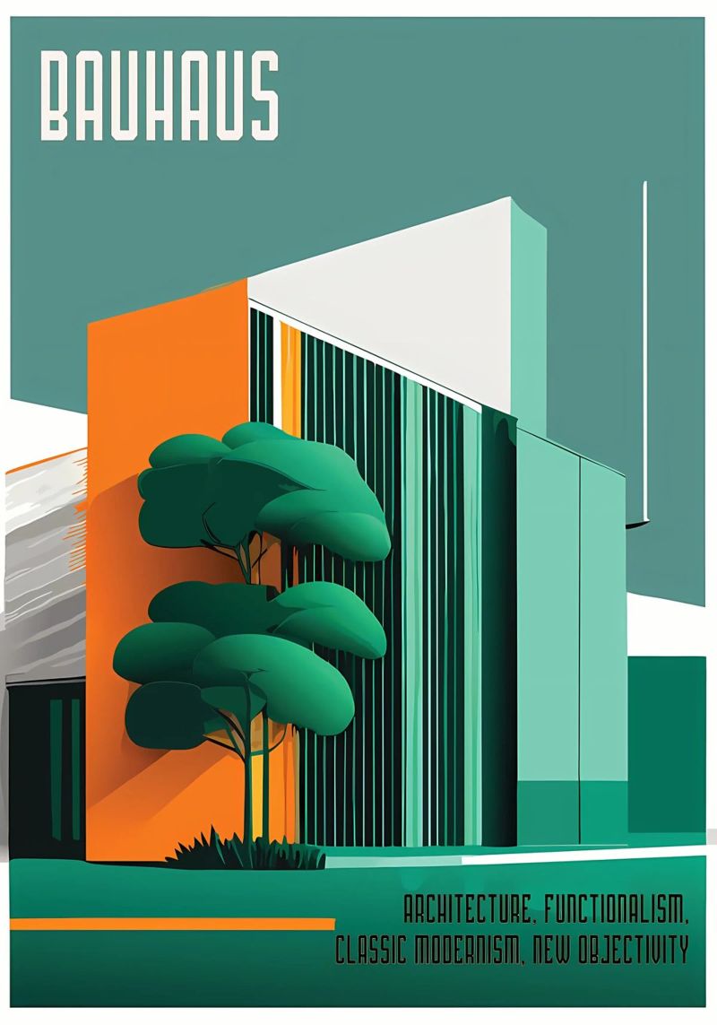 Bauhaus Modernr poster de Karraker