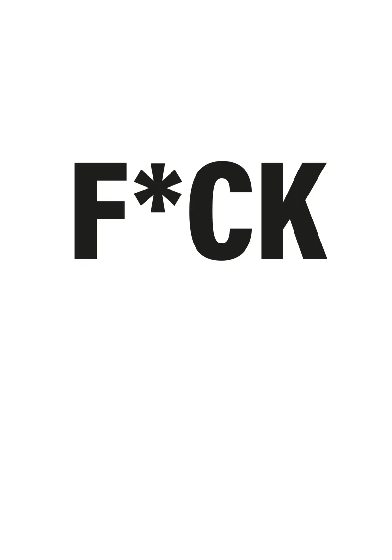 F*CK pellicola backlit da Flo Klein