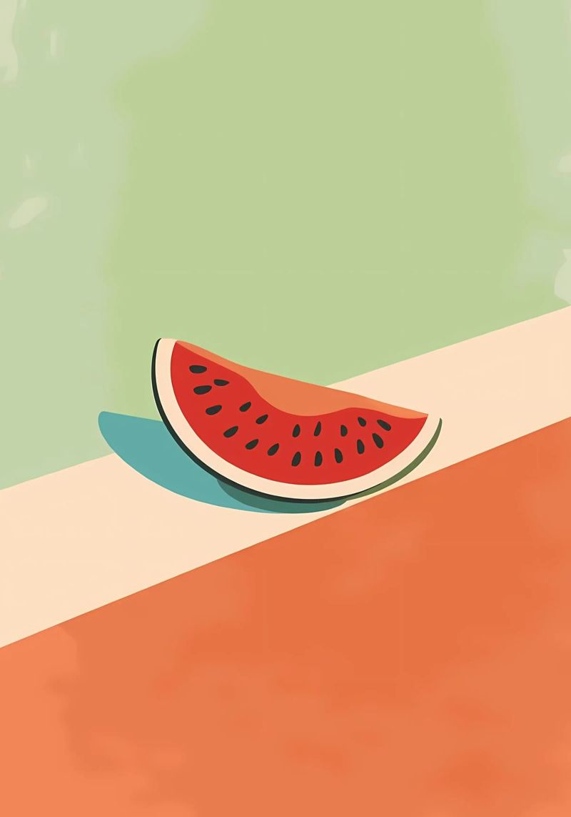 Watermelon symbolr poster by Caeson