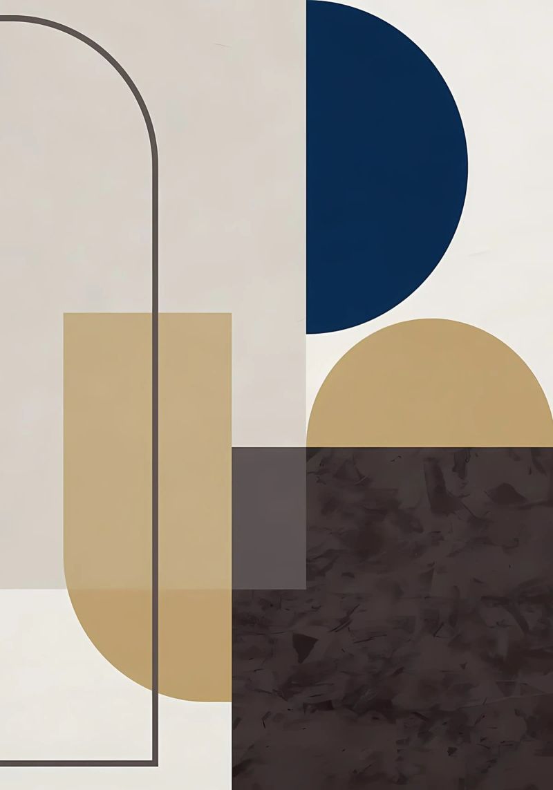 GEOMETRIC ABSTRACT 619A poster by Iracheta
