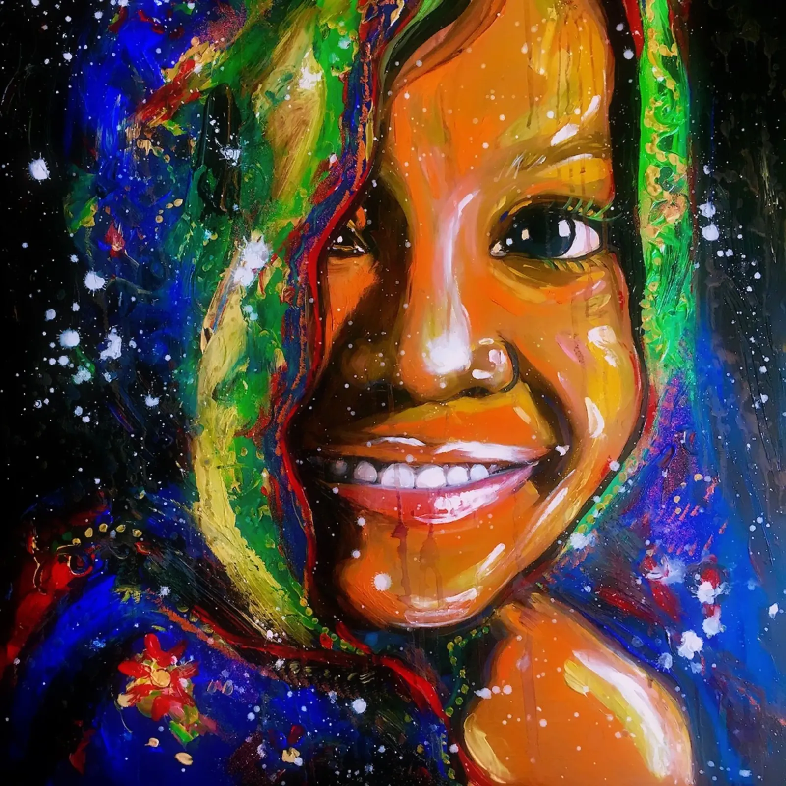 Sorriso dall'interno pellicola backlit da Happy 😃 Art 🎨 by Christine Schnoell