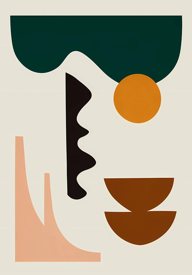 Formes expressionnistes 2 poster de Karraker